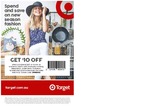 Target - $10 off $60 Spend on Clothing and Homewares