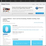 Crystal Adblock Free $0 Was $1.49 [iOS & Samsung Android M]