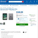 iPad Mini 2 32GB $347 @ Officeworks or Harvey Norman