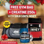 Win an Optimum Nutrition Gym Bag and Genetix Nutrition Creatine (250g) from Nutrition Warehouse