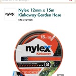 Nylex 15metre Kinkaway Hose $15 from $39.95 Bunnings Mcgrath Hill NSW