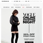 Tony Bianco 20% Off Site-Wide Including Sale Items Womens Footwear From $16 Free Shipping Min Order $100 or $9.95