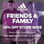 adidas 30% off In-Season Stock. Friends and Family Sale in-Store and Online