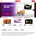 15% off When You Load $100 or More on a Hoyts Gift Card