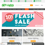 10% off All Lighting Storewide Excl Fans @ GoLights