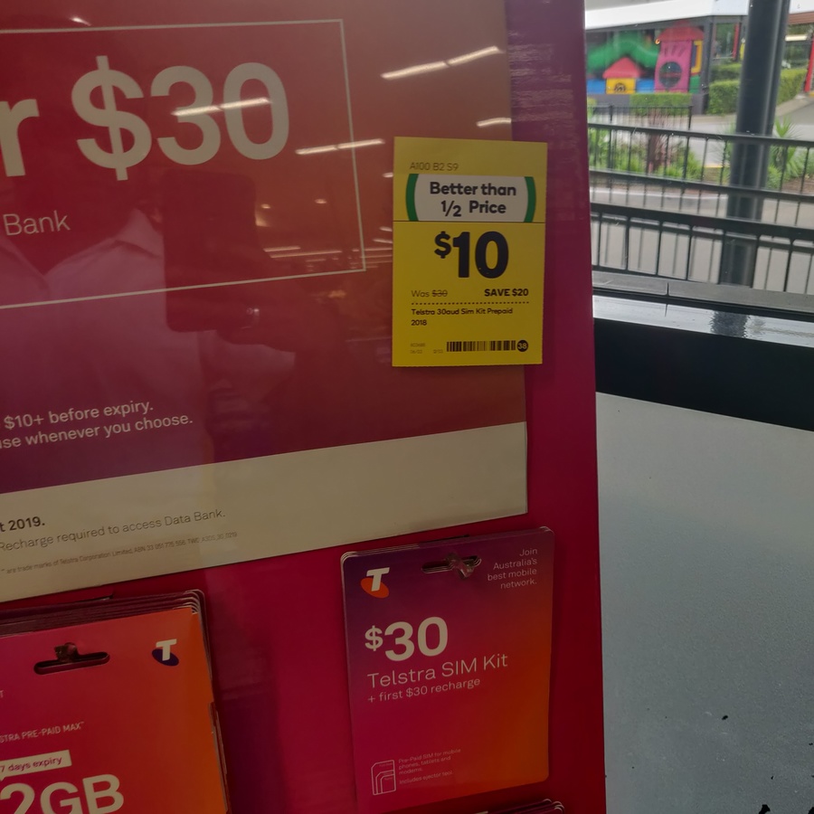 telstra sim card woolworths