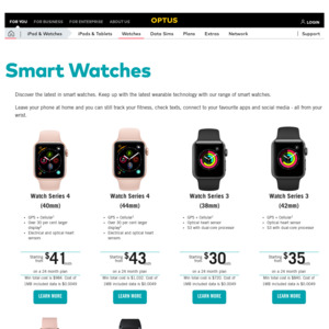 optus watch samsung