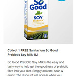 [Flybuys] Collect 1 Free Sanitarium So Good Prebiotic Soy Milk 1L @ Coles