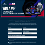 Win a Trip for 2 to Abu Dhabi (Includes a VIP Experience with Toro Rosso) from Casio Computer Co. Ltd