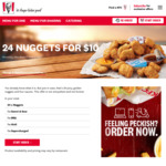 KFC: 24 x Nuggets for $10 (via App from 21/1, in-Store from 28/1)