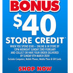 $40 Store Credit on $500+ Purchase Online/In-Store @ The Good Guys