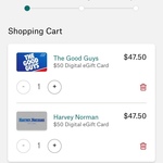 5% off Harvey Norman (Expired) and The Good Guys eGift Cards @ Suncorp Benefits