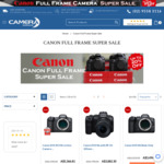 All Full Frame Canon Cameras Discounted: EOS R5 $5366.81, EOS R6 Body $3494.92, EOS R Body $2418.42 Delivered @ Camera Warehouse