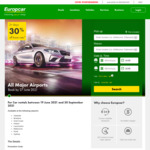 30% off Car Rental Base Rate (from Certain Airports Only, Mininum 2 Days Hire) @ Europcar