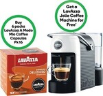 Buy 6 Packs Lavazza A Modo Mio Coffee Capsules Pk 16 ($66) & Get a Lavazza Jolie Coffee Machine Free @ Woolworths (In-Store)