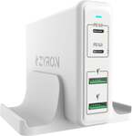Deskpod 100W USB C & A Charging Station 156W MAX (White) $79.99 Delivered @ Zyron Tech