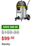 Stanley 45L Wet & Dry Vac $99.98 In-Store ($109.98 Delivered) @ Costco (Membership Required)