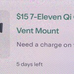 Vent-Mounted Phone Holder with Qi Charger $15 @ 7-Eleven (App Required)