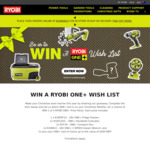Win 1 of 5 RYOBI ONE+ Prize Packs Worth up to $1,776 Each from RYOBI