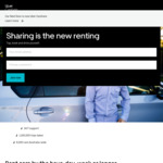 $50 off First Car Rental with Uber Carshare for New Customers (Formerly Car Next Door)