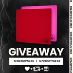 Win 1 of 2 Red or Pink SkyPAD 3.0 XL Mousepads from SkyPAD