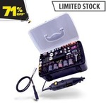 Detroit 130W Flex Shaft with Accessories Rotary Tool Kit $19.95 (Was $69) + Delivery ($0 C&C/ $99 Order) @ Total Tools