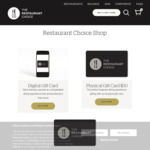 10% off The Restaurant Choice Gift Cards @ The Restaurant Choice
