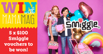 Win 1 of 5 $100 Smiggle Vouchers from Mamamag