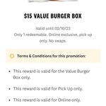 Value Burger Box (4 Burgers and 4 Regular Chips) $15 @ KFC