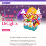US$10 (~A$15.60) One-off Discount + US$13.50 (~A$21) Delivery @ KoreaCrate (Korean Snack Box Subscription)