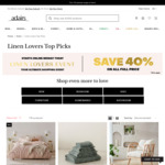 [Linen Lovers] 40% off Full Price, 20% off Reduced + Cashback via ShopBack: 14%, [Westpac] Bonus 15% ($20 Cap Each) @ Adairs