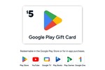 [Kogan First] $5 Google Play Gift Card for $1 @ Kogan (1 Per User)