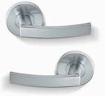 5x Delf Liera Passage Lever Door Handle Set, Satin / Bright Chrome $59.95 Delivered @ South East Clearance Centre