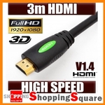 1M HDMI Cable V1.4 3D High Speed with Ethernet @ $1.95, 2M $2.95, 3M $4.95 Limited to 200 Buyers