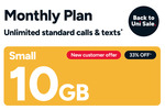 Kogan Mobile: First Month - Small 10GB $10 (Then $15/M), Medium 40GB $15 (Then $25/M), Large 80GB $20 (Then $40/M) @ Kogan