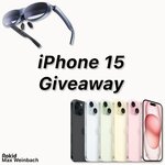 Win an iPhone 15 from Max Weinbach & Rokid Global