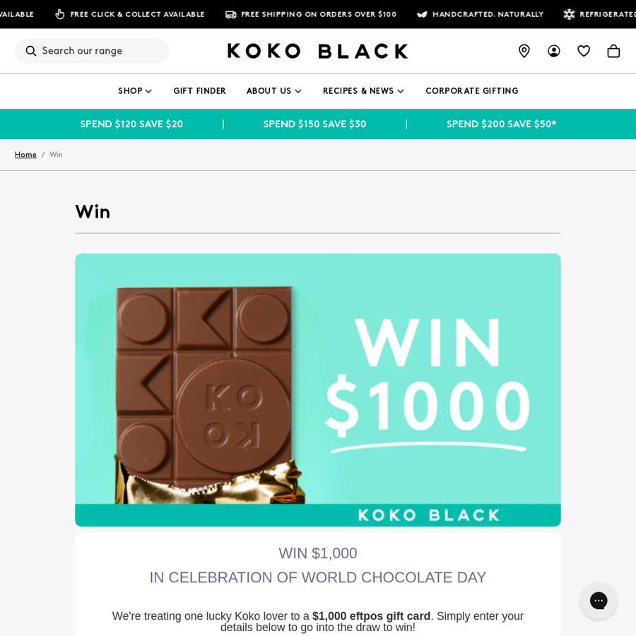 Win a $1,000 EFTPOS Gift Card from Koko Black - OzBargain Competitions