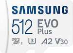 Samsung EVO Plus Gen2 MicroSD Card 512GB & Adaptor $57.99 + Delivery ($0 with Prime/ $59 Spend) @ Sunwood AU via Amazon AU