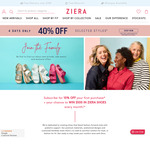 Win a $500 Gift Voucher (Draws Each Month) from Ziera Shoes