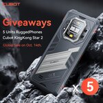 Win 1 of 5 Cubot KingKong Star2 Rugged Android Mobile Phones from Cubot