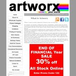 Artworx End of Financial Sale - 30% All Stock Online