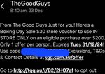 The Good Guys $30 in Store Voucher Min Spend $200 (in Store Only) @ The Good Guys