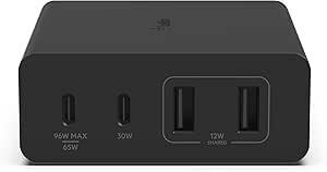 Belkin BoostCharge Pro 4 Port GaN Charger 108W (Black) $68.98 Delivered @ Amazon AU