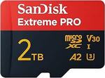 SanDisk 2TB Extreme PRO Micro SD Card + SD Adapter $370.84 Delivered @ Amazon Germany via AU