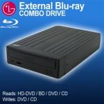 External Blu-ray Combo - BD/HD-DVD Reader DVD/CD Writer - Black - USB2.0/S-ATA Interface, $199