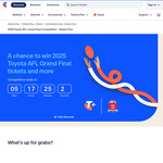 Win 1 of 2 AFL Grand Final Prize Packs Inc. Tickets + $10,000 Travel Card + Family Club Membership from Telstra [Plus Members]