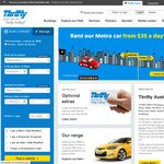 Rent a Metro Car for $35 a Day +Get 100km Free at Thrifty by Using The Promo Code