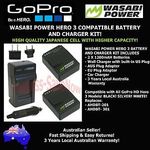 WASABI POWER GoPro Hero 3 Replacement Battery Wall Car Charger Kit! $49.95 Delivered! 