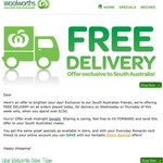 Free Delivery Woolworths Online (SA & ACT Only, Tonight Only)