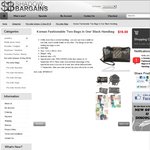 $19 Korean Fashionable 'two Bags in One' Black Handbag (12 Sept Only) RRP$39